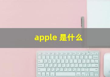 apple 是什么